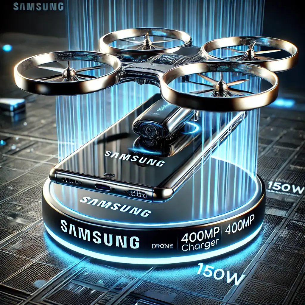 Samsung new drone phone with 400MP camera and 150W charger